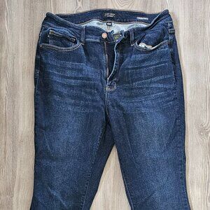 Judy Blue Mid Rise Dark Wash Skinny Jeans 16W